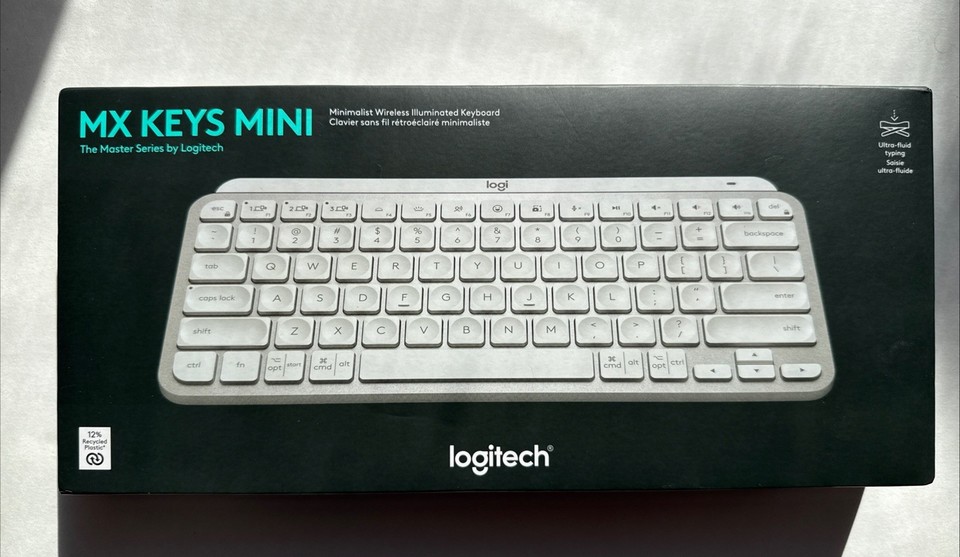 Logitech MX Keys Mini Minimalist Bluetooth Illuminated Keyboard – Graphite