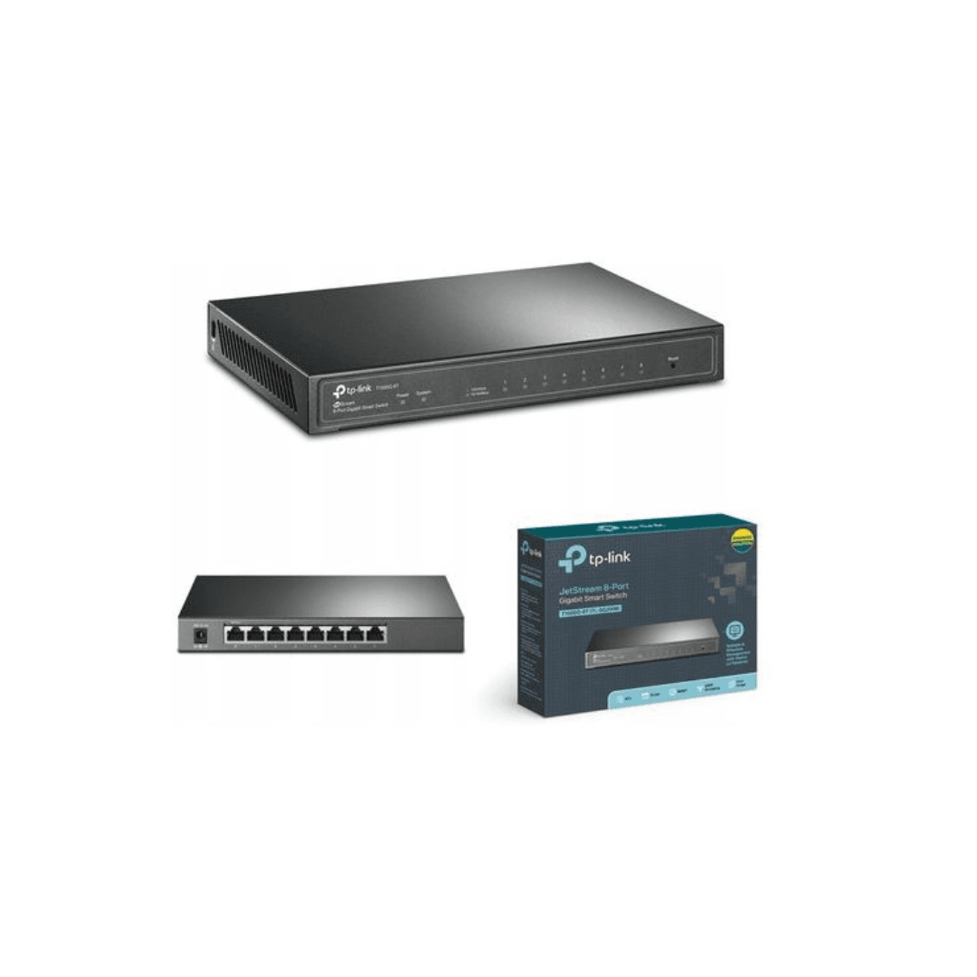 TP-Link JetStream 10-Port Gigabit Smart Switch with 8 PoE+ Ports & 2 Gigabit SFP Slots TL-SG2210MP